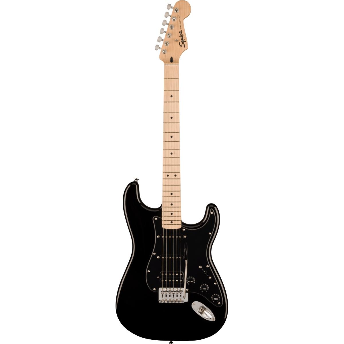 Fender squier sonic stratocaster hss mn black chitarra elettrica