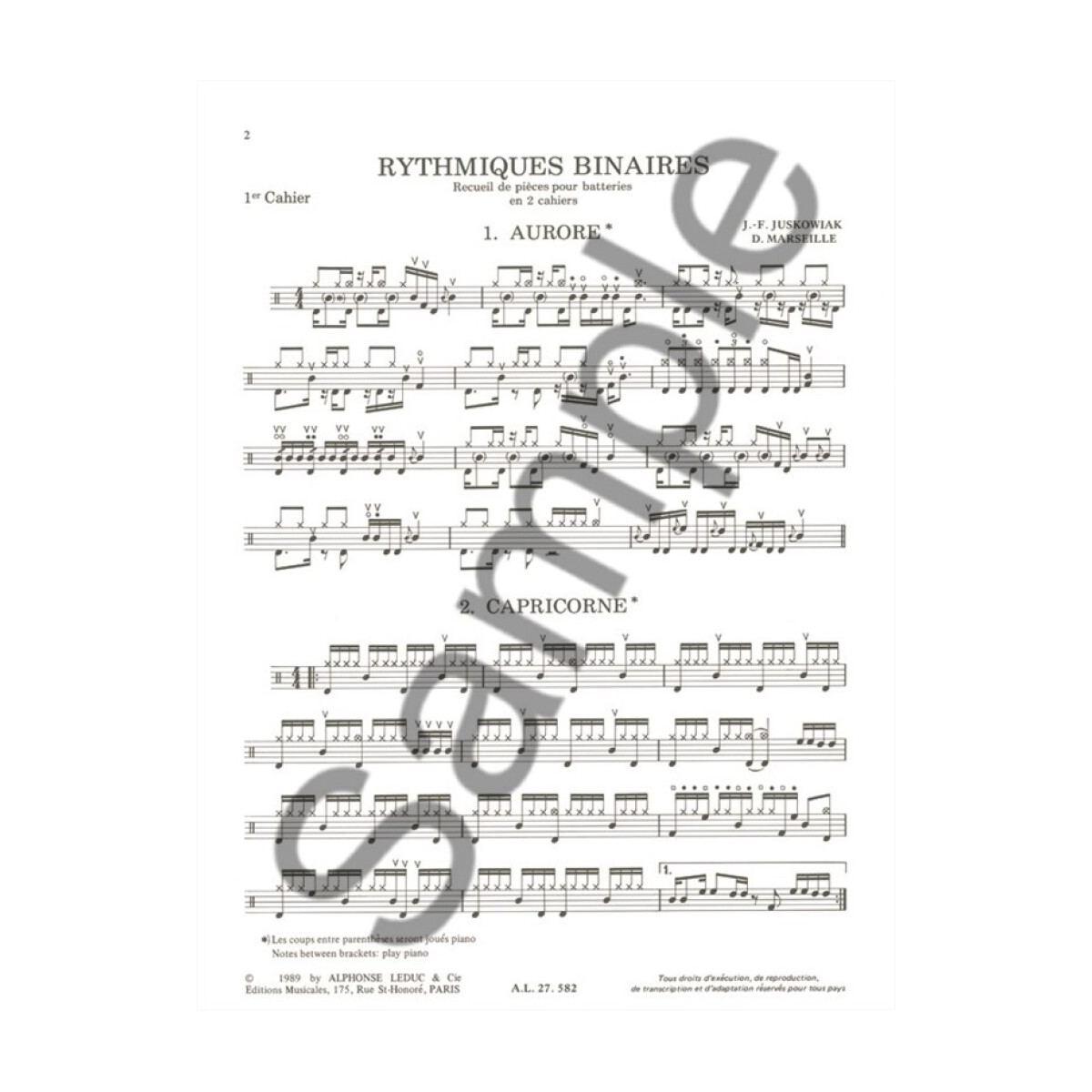 Rythmiques binaires vol.1 juskowiak