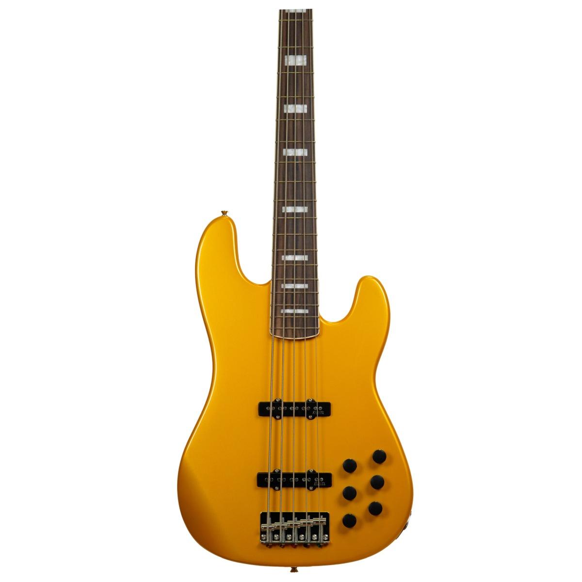 Markbass gv 5 gloxy metallic yellow cr rw basso elettrico 5 corde
