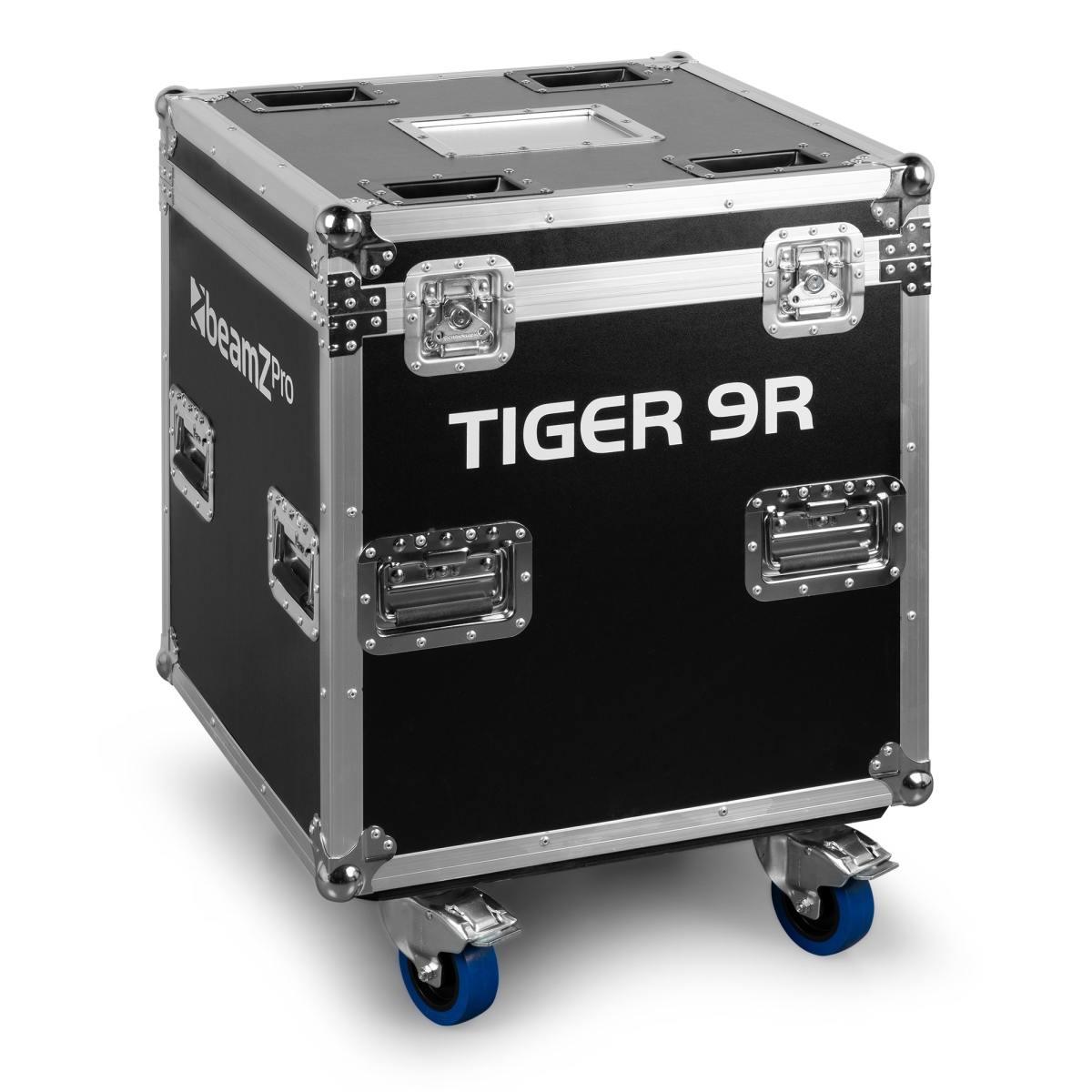 BEAMZ Tiger 9R Testa mobile spot 2pcs con flycase