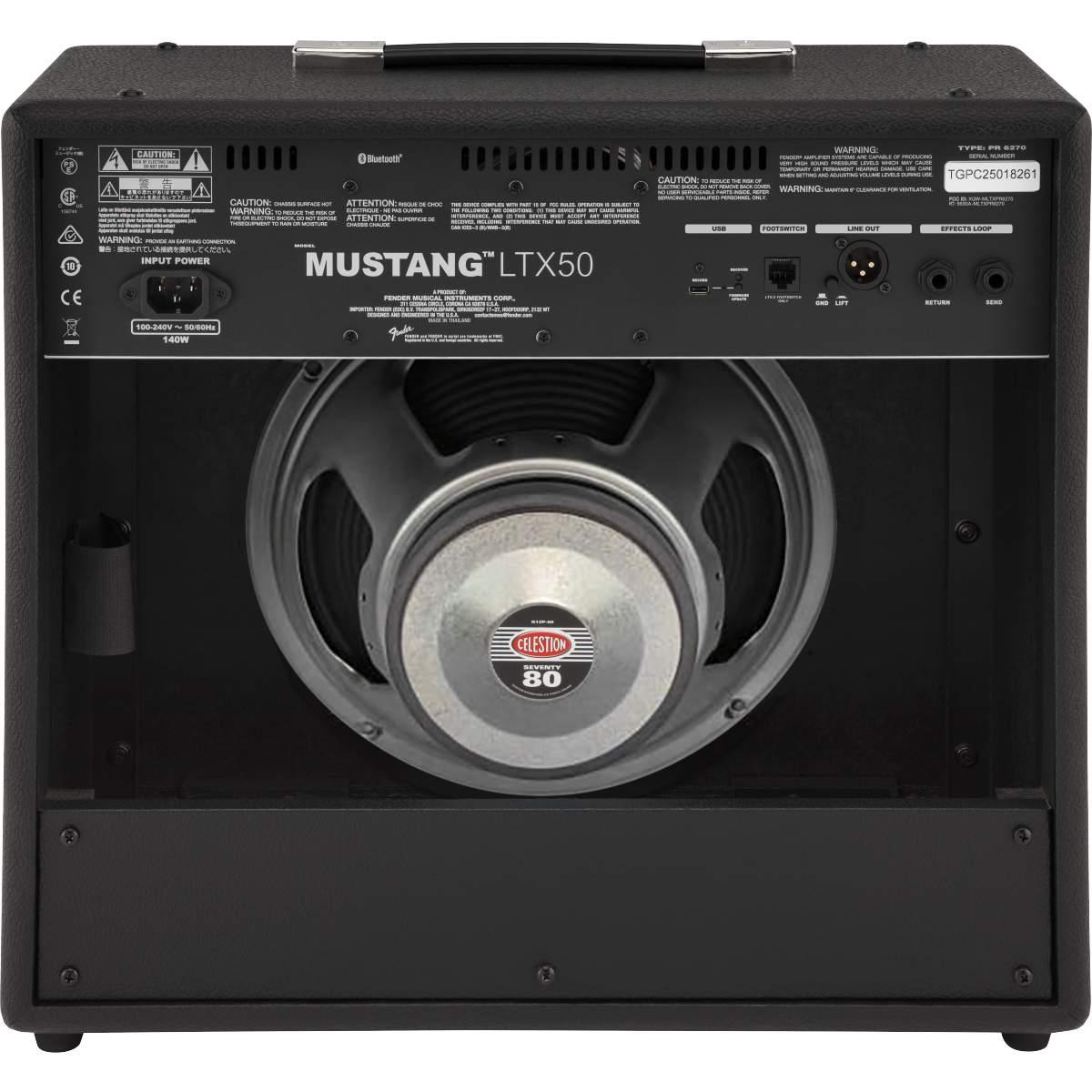 Fender mustang ltx50 amplificatore combo per chitarra elettrica
