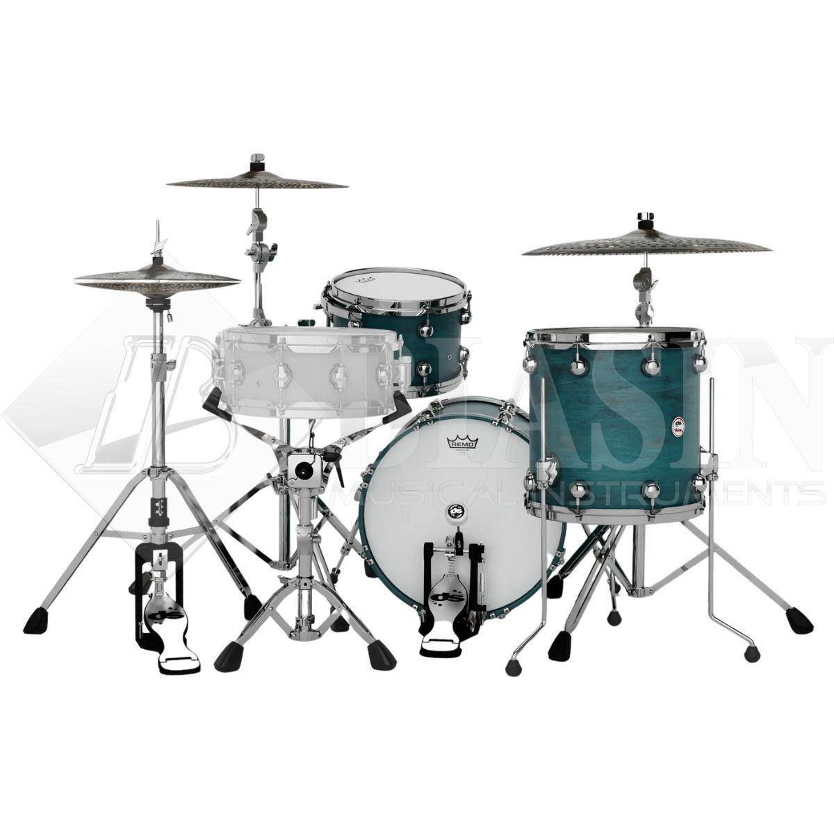 DS DRUM Venom Bop Kit Maple Shell Pack 3 pezzi Teal Stain 18/12/14