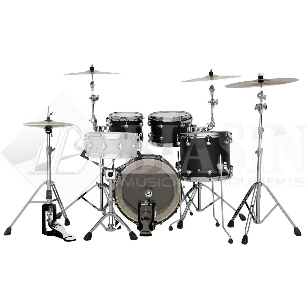 DS DRUM Venom Club Kit Maple Shell Pack 4 pezzi Carbon Stain 20/10/12/14