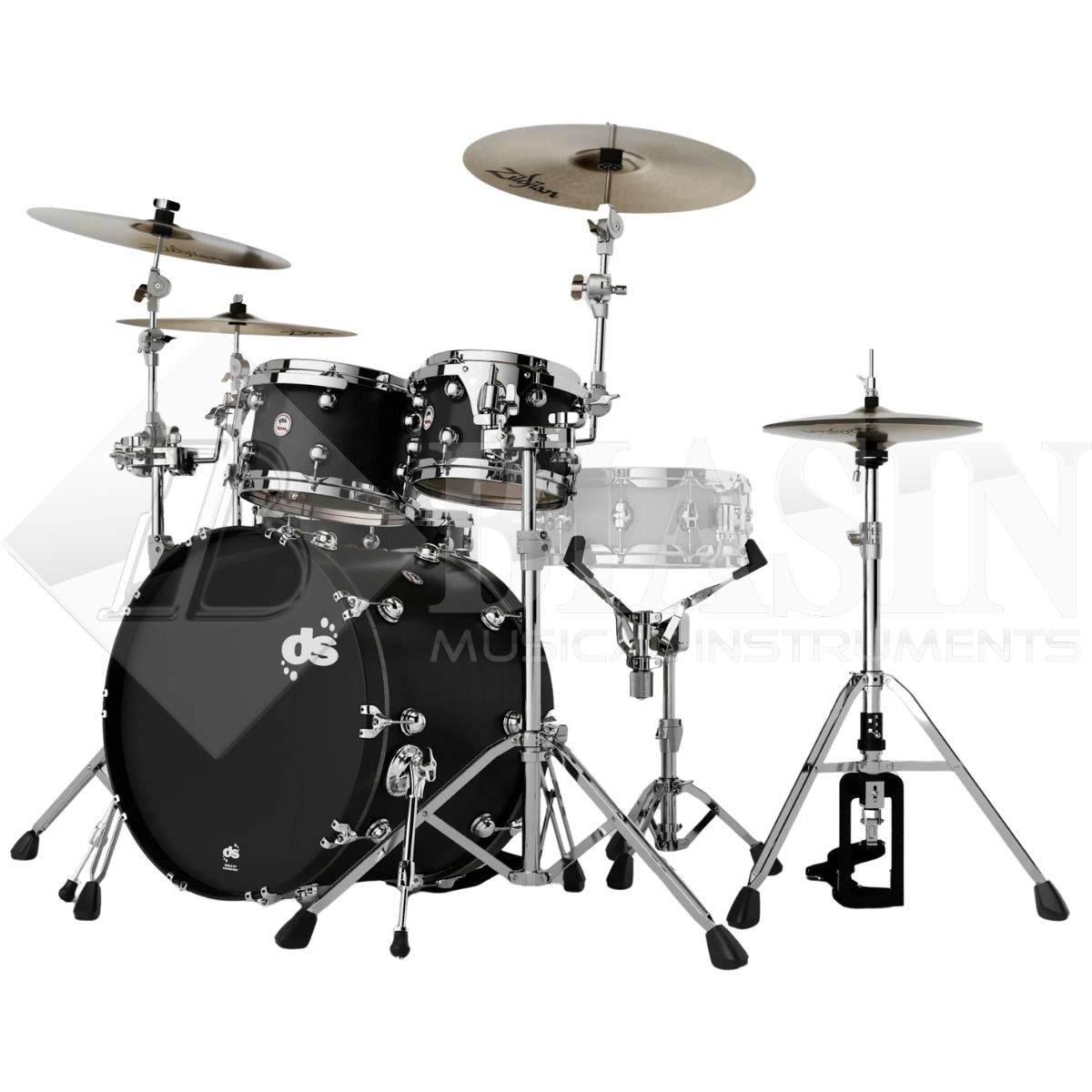 DS DRUM Venom Studio Kit Maple Shell Pack 4 pezzi Carbon Stain 22/10/12/16
