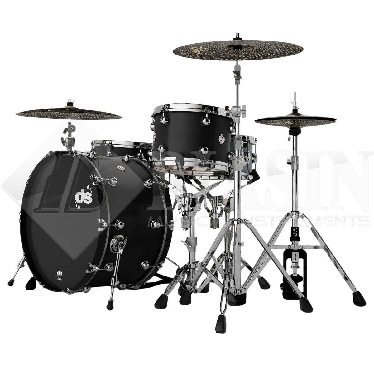 DS DRUM Venom Rock Kit Maple Shell Pack 3 pezzi Carbon Stain 24/13/16