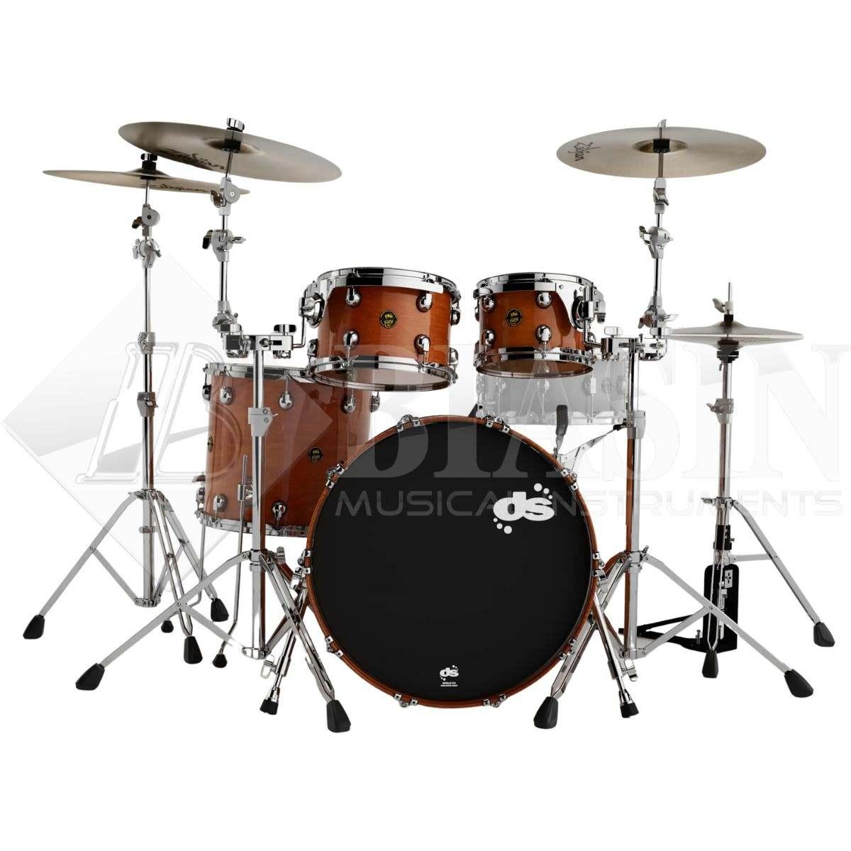 DS DRUM Fury Studio Kit Maple Shell Pack 4 pezzi Whisky Lacquer 22/10/12/16