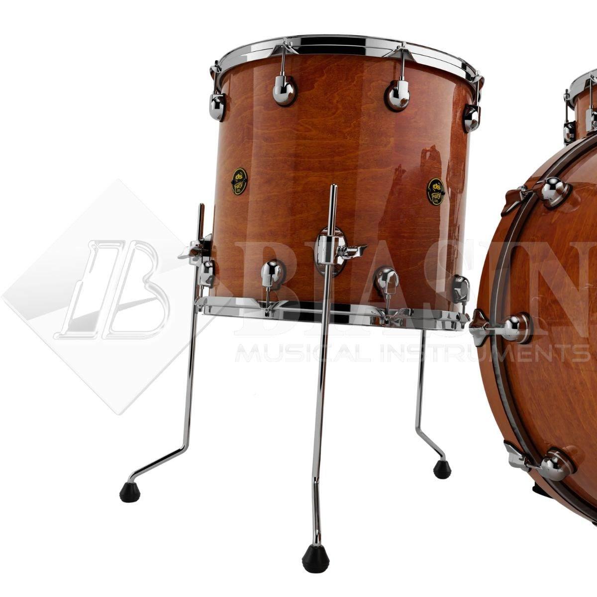 DS DRUM Fury Studio Kit Maple Shell Pack 4 pezzi Whisky Lacquer 22/10/12/16