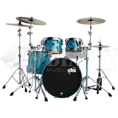 DS DRUM Fury Studio Kit Maple Shell Pack 4 pezzi Metallic Teal Lacquer 22/10/12/16