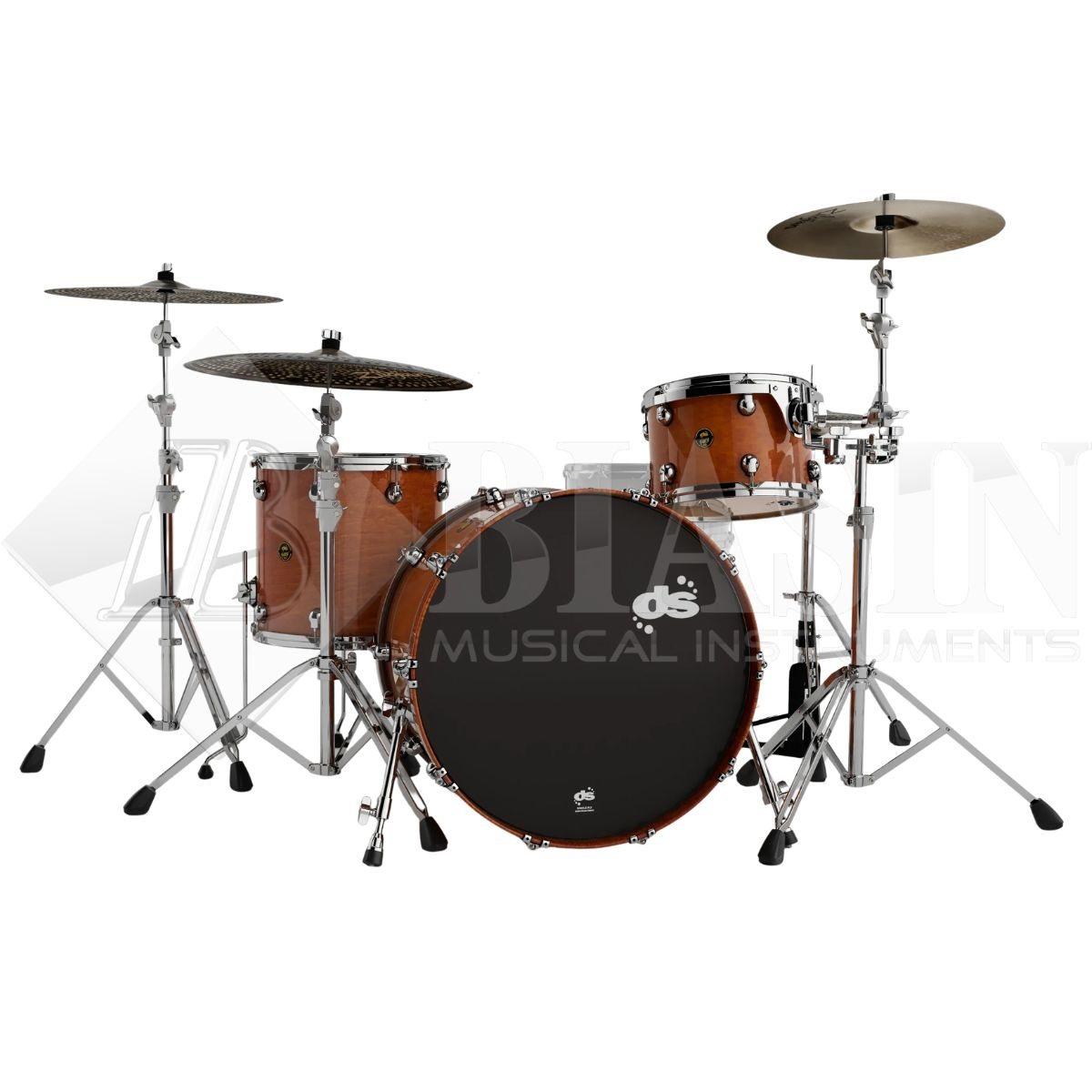 DS DRUM Fury Rock Kit Maple Shell Pack 3 pezzi Whisky Lacquer 24/13/16