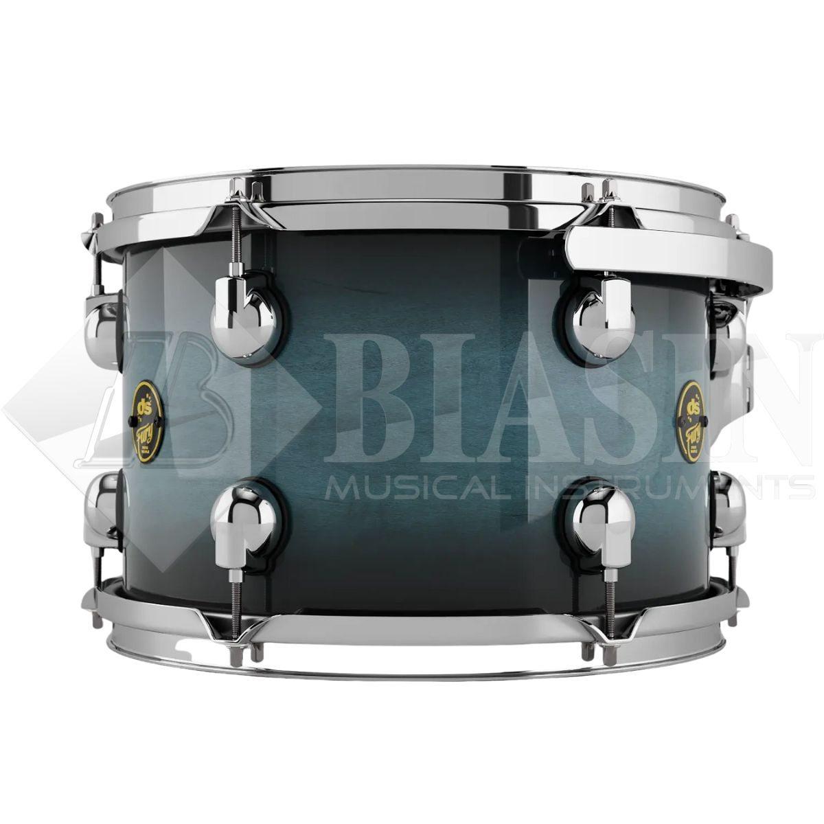 DS DRUM Fury Rock Kit Maple Shell Pack 3 pezzi Petrol Burst Lacquer 24/13/16