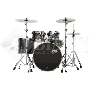 DS DRUM GrooveMaster Studio Kit Birch 5 pezzi Black Galaxy Wrap 22/10/12/16/14SD + Hardware 300 Series