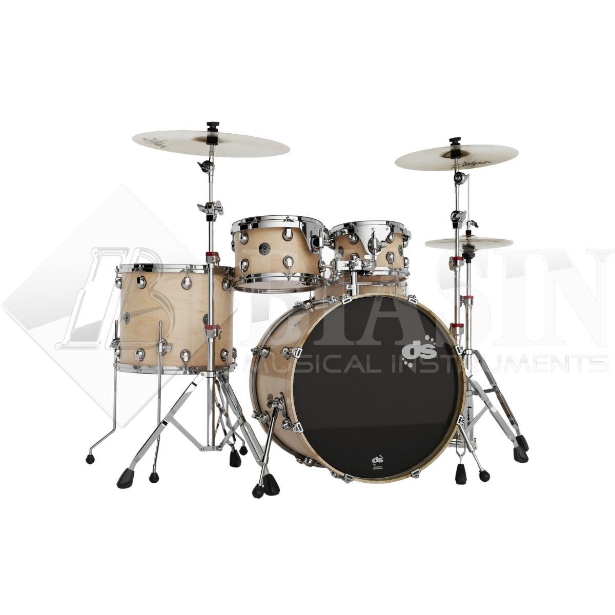 DS DRUM GrooveMaster Studio Kit Birch 5 pezzi Natural Hard Satin 22/10/12/16/14SD + Hardware 300 Series