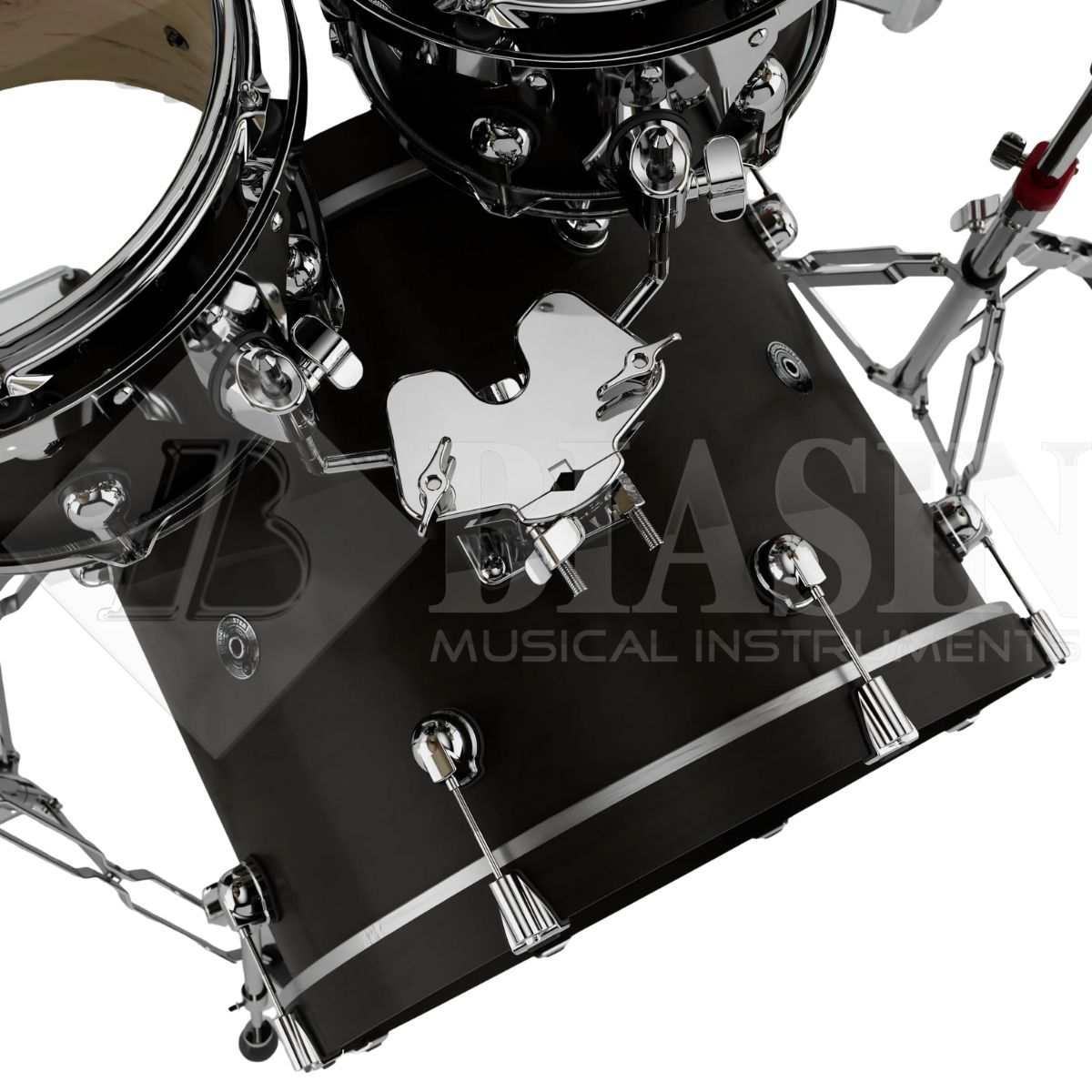 DS DRUM GrooveMaster Studio Kit Birch 5 pezzi Black Mist Stain Hard Satin 22/10/12/16/14SD + Hardware 300 Series