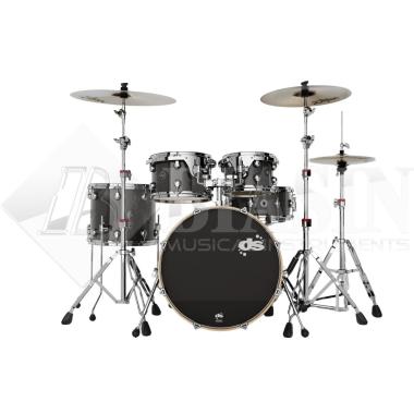 DS DRUM GrooveMaster Club Kit Birch 5 pezzi Black Galaxy Wrap 20/10/12/16/14SD + Hardware 300 Series