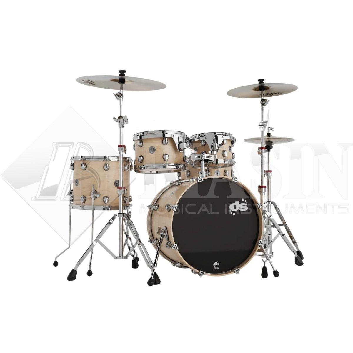 DS DRUM GrooveMaster Club Kit Birch 5 pezzi Natural Hard Satin 20/10/12/16/14SD + Hardware 300 Series