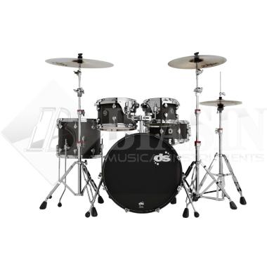 DS DRUM GrooveMaster Club Kit Birch 5 pezzi Black Mist Stain Hard 20/10/12/16/14SD + Hardware 300 Series