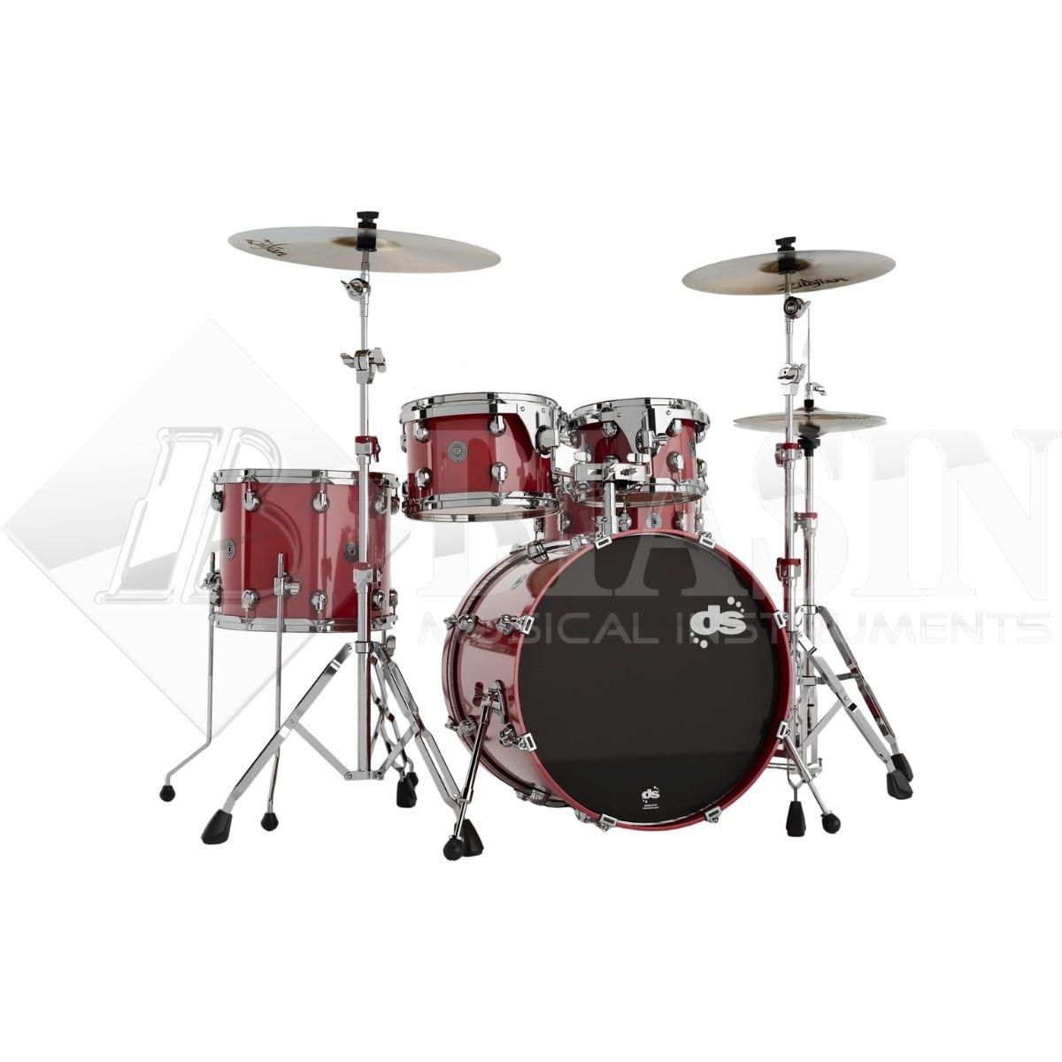 DS DRUM GrooveMaster Club Kit Birch 5 pezzi Spicy Red 20/10/12/16/14SD + Hardware 300 Series<br />