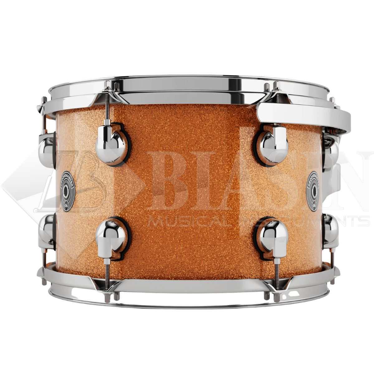 DS DRUM GrooveMaster Studio Kit Birch Shell Pack 5 pezzi Orange Galaxy Wrap 22/10/12/16/14SD<br />