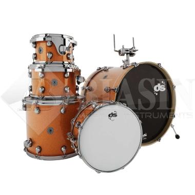 DS DRUM GrooveMaster Studio Kit Birch Shell Pack 5 pezzi Orange Galaxy Wrap 22/10/12/16/14SD<br />