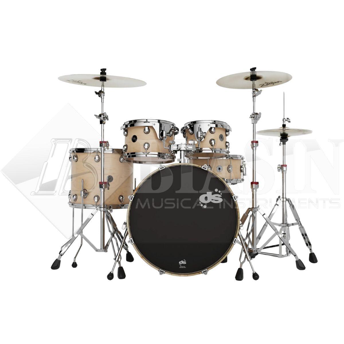 DS DRUM GrooveMaster Studio Kit Birch Shell Pack 5 pezzi Natural Hard Satin 22/10/12/16/14SD