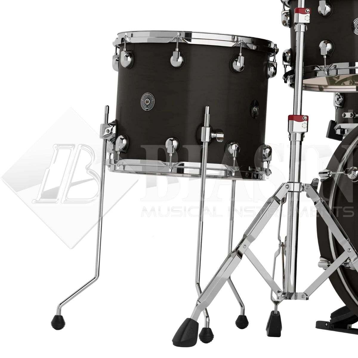 DS DRUM GrooveMaster Club Kit Birch Shell Pack 5 pezzi Black Mist Stain Hard Satin 20/10/12/14/14SD