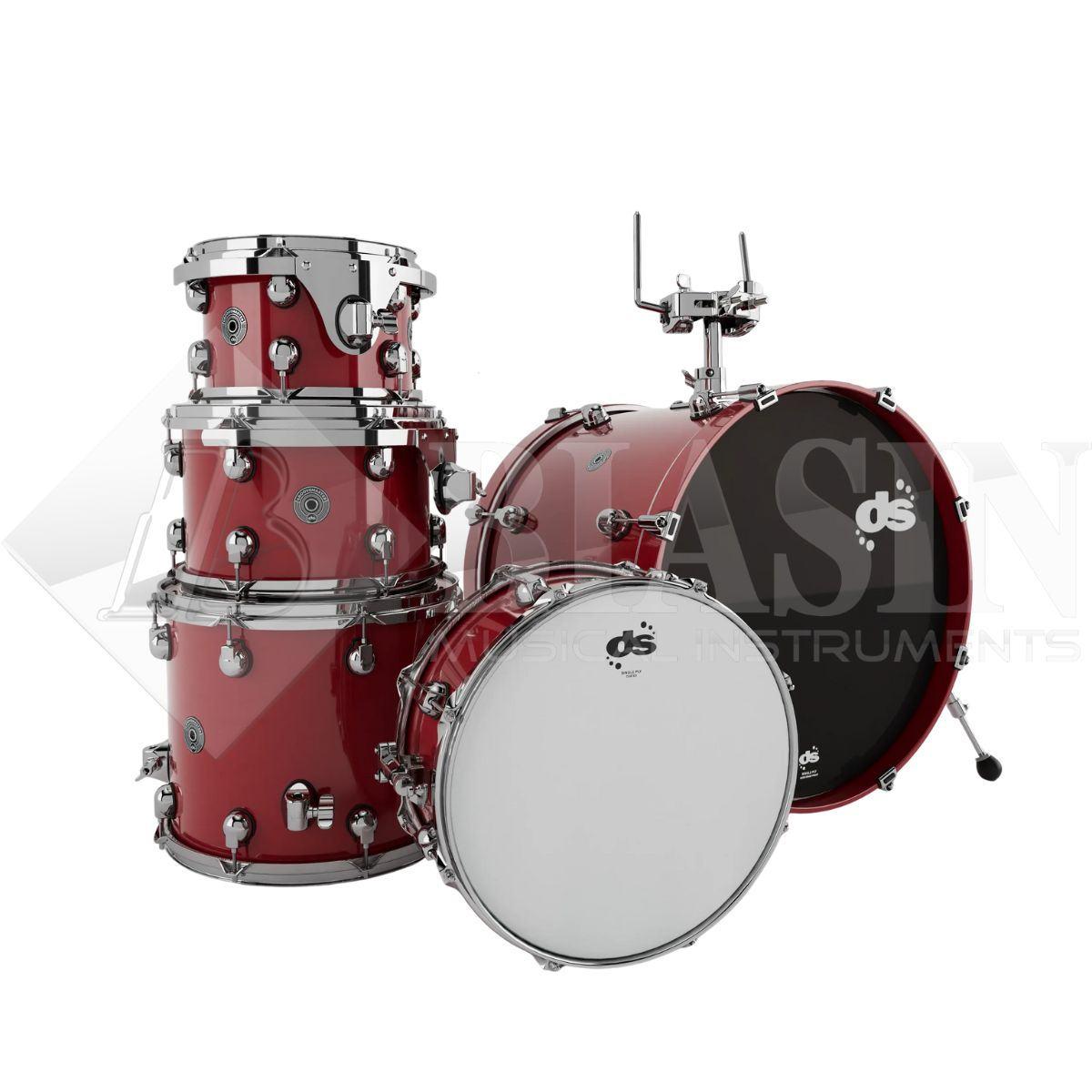 DS DRUM GrooveMaster Club Kit Birch Shell Pack 5 pezzi Spicy Red 20/10/12/14/14SD<br />