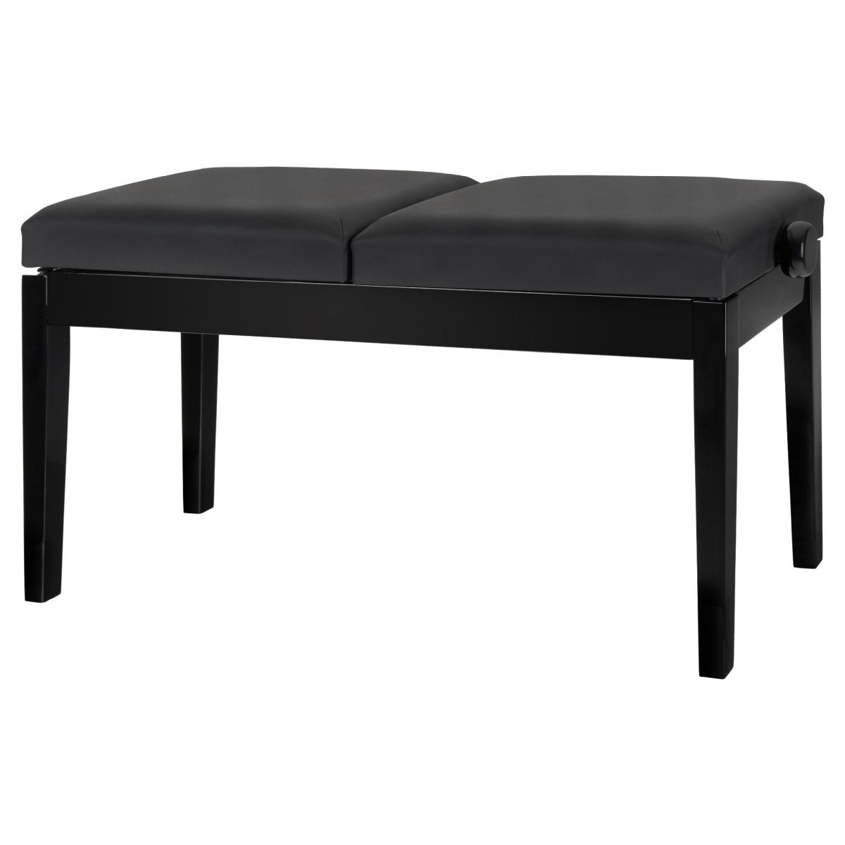 Classic cantabile panchetta doppia nero lucido  per pianoforte