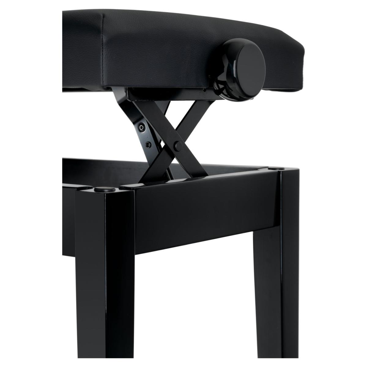 Classic cantabile panchetta doppia nero lucido  per pianoforte