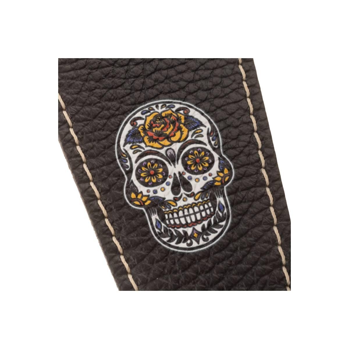 MAGRABO' Holes HS Art Print Calavera Black 8 cm TRACOLLA PER CHITARRA E BASSO