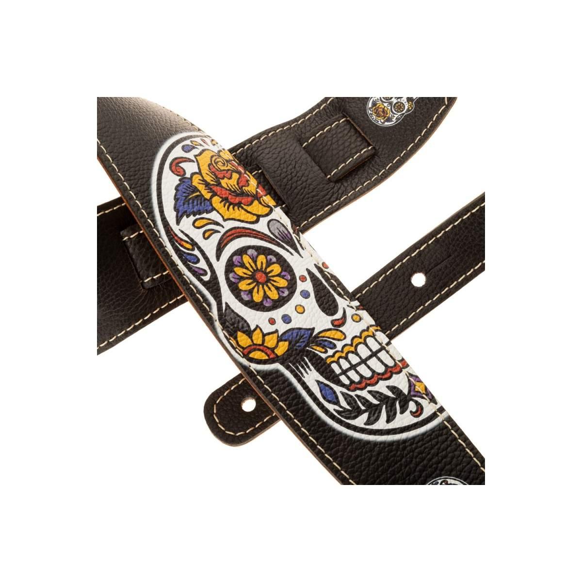 MAGRABO' Holes HS Art Print Calavera Black 8 cm TRACOLLA PER CHITARRA E BASSO