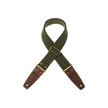 MAGRABO' Stripe SC Entry Dark Green 5 cm Terminals Brown Brass buckle