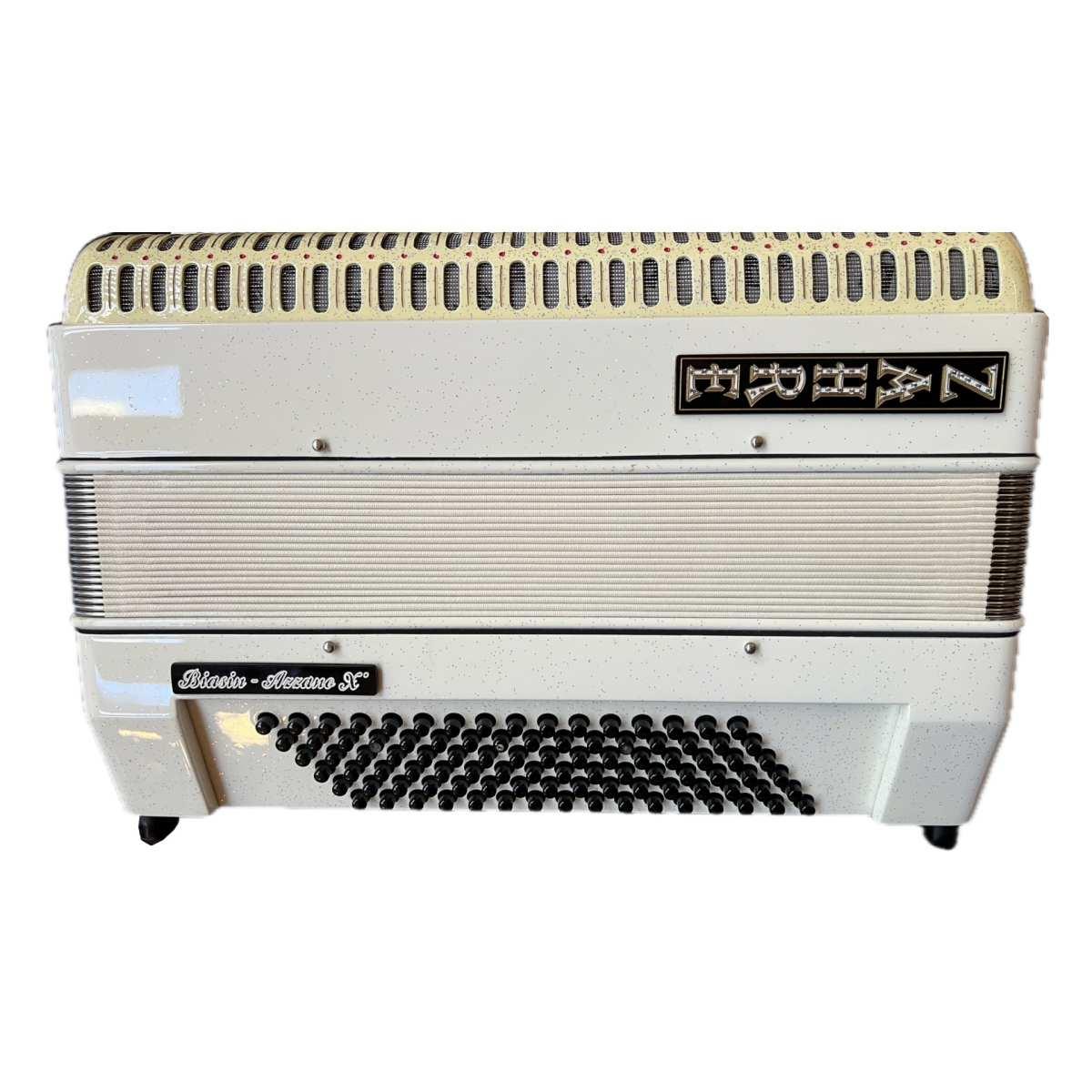 Zahre 96 bassi helicon bianca fisarmonica (usata)