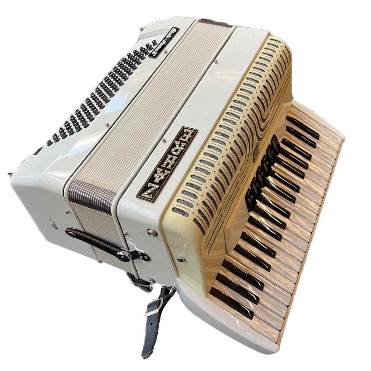 Zahre 96 bassi helicon bianca fisarmonica (usata)