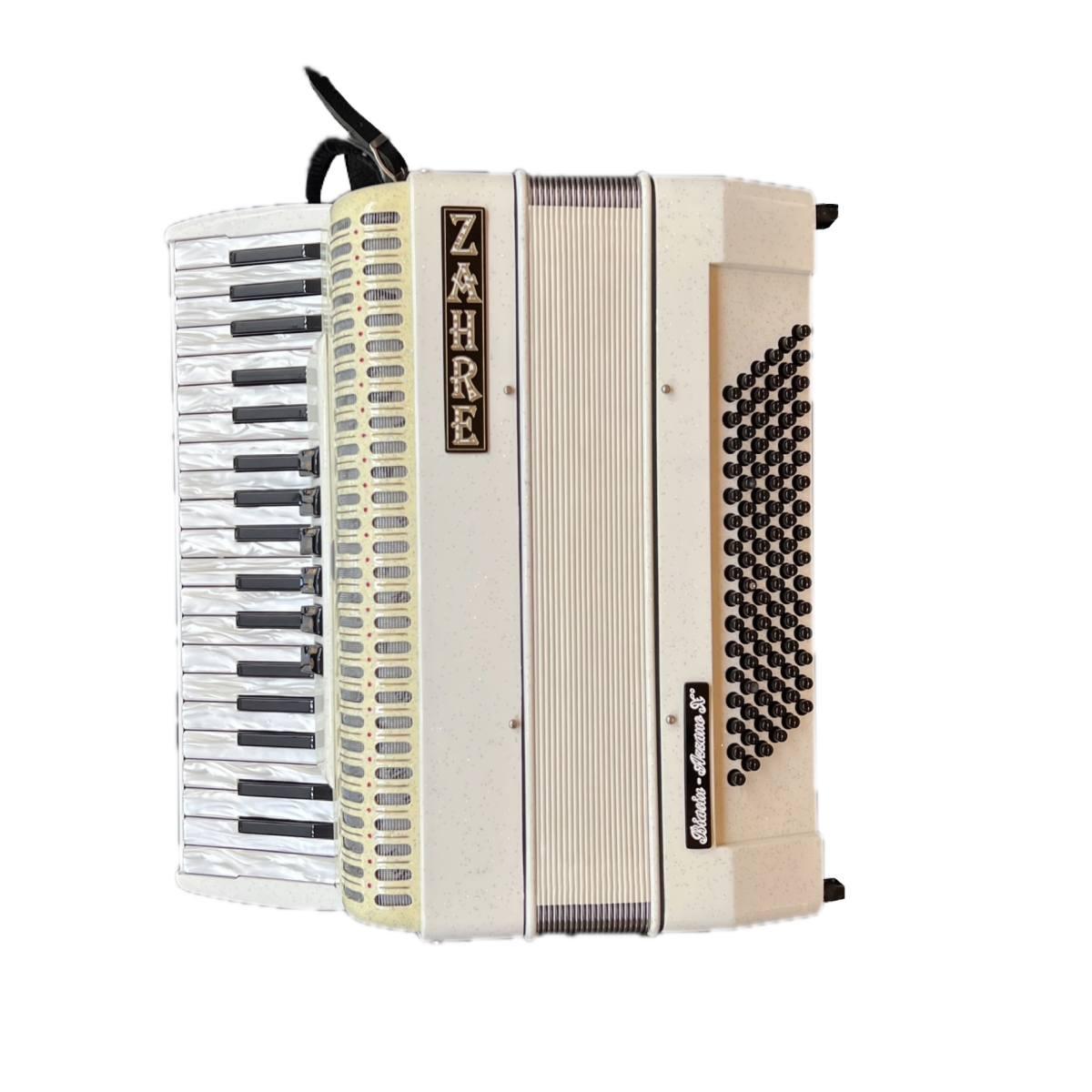 Zahre 96 bassi helicon bianca fisarmonica (usata)