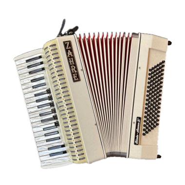 Zahre 96 bassi helicon bianca fisarmonica (usata)