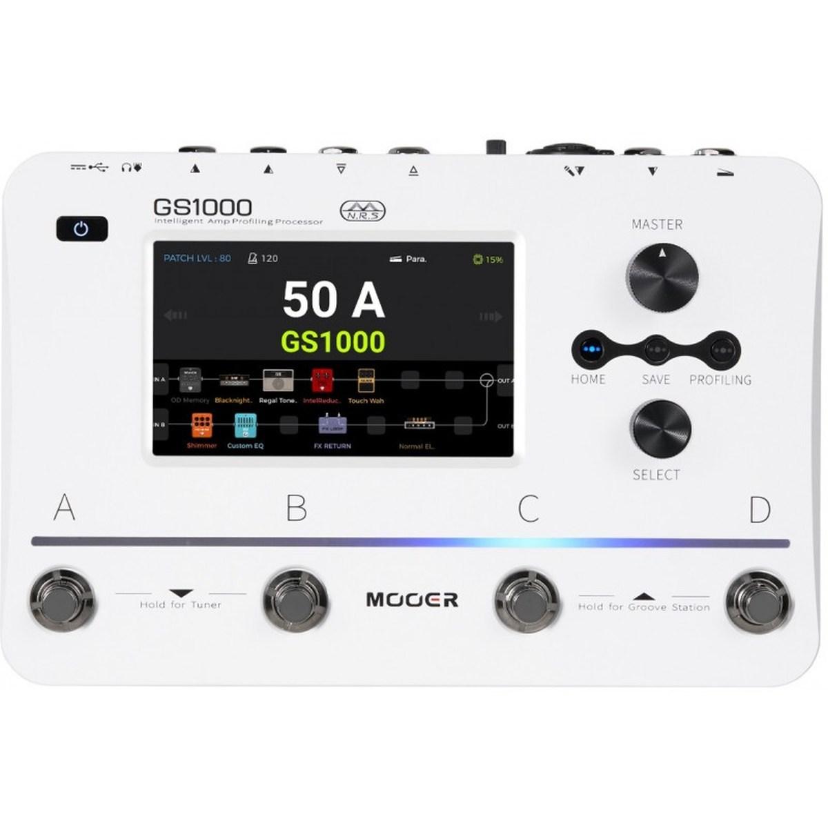 MOOER GS1000 White PROCESSORE MULTIEFFETTO PER CHITARRA ELETTRICA