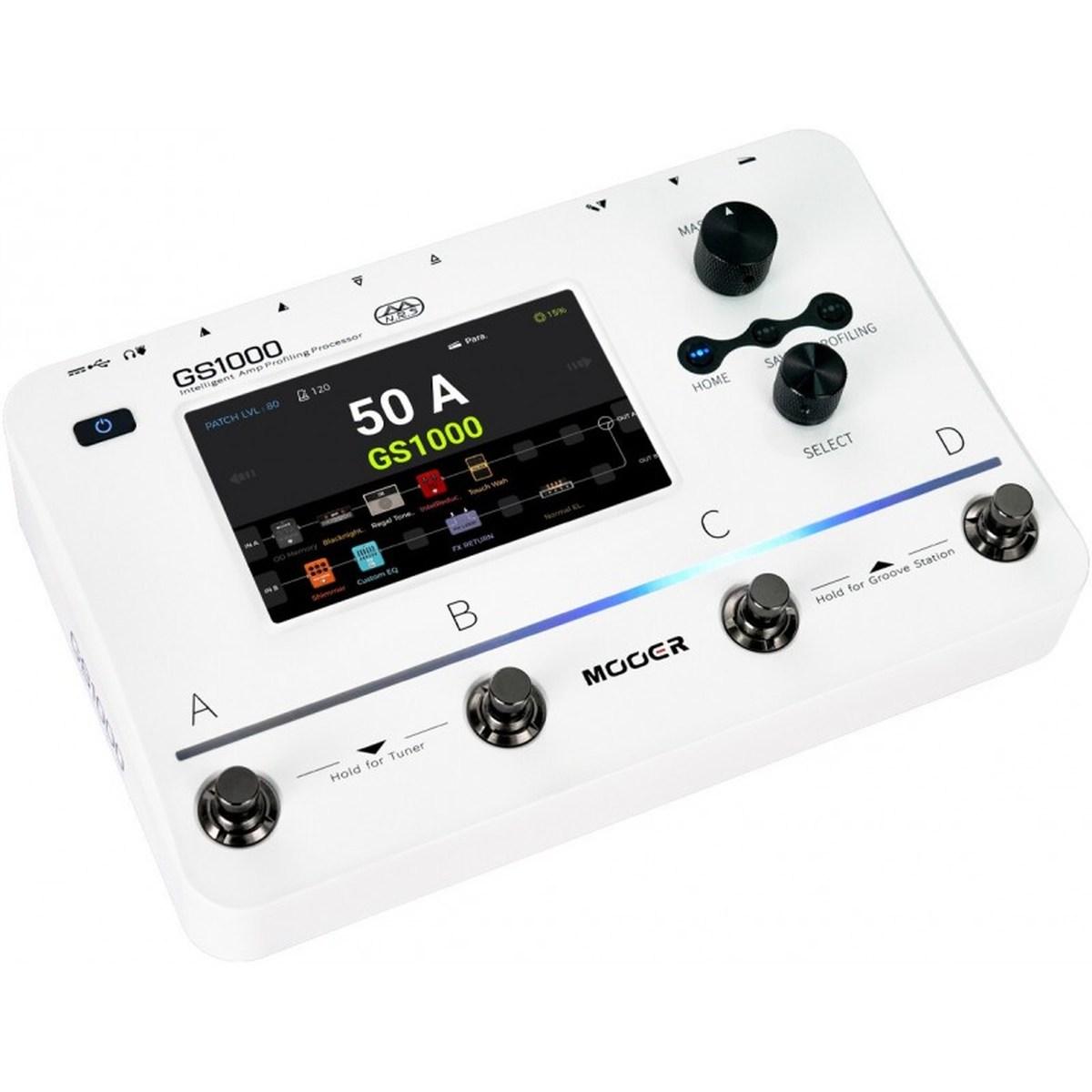 MOOER GS1000 White PROCESSORE MULTIEFFETTO PER CHITARRA ELETTRICA