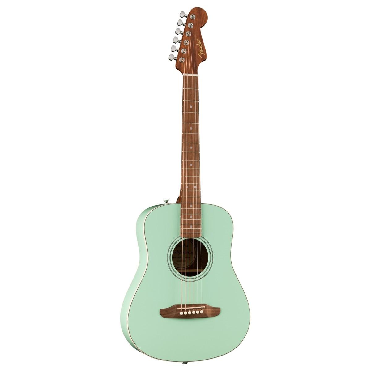 Fender california standard redondo mini surf green chitarra acustica