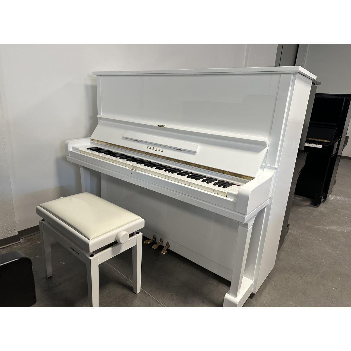 Yamaha u3h white pianoforte verticale bianco sn 2223355