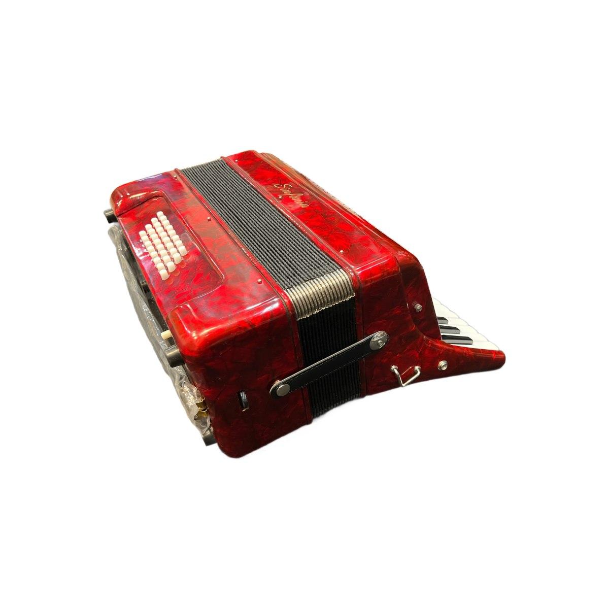 Sinfonia fisarmonica 32 bassi rossa