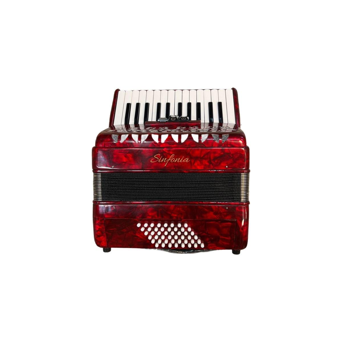 Sinfonia fisarmonica 48 bassi rossa