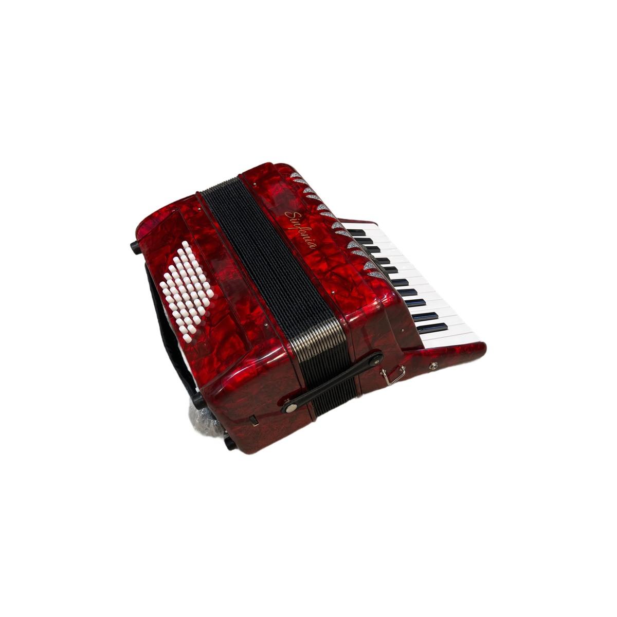 Sinfonia fisarmonica 48 bassi rossa