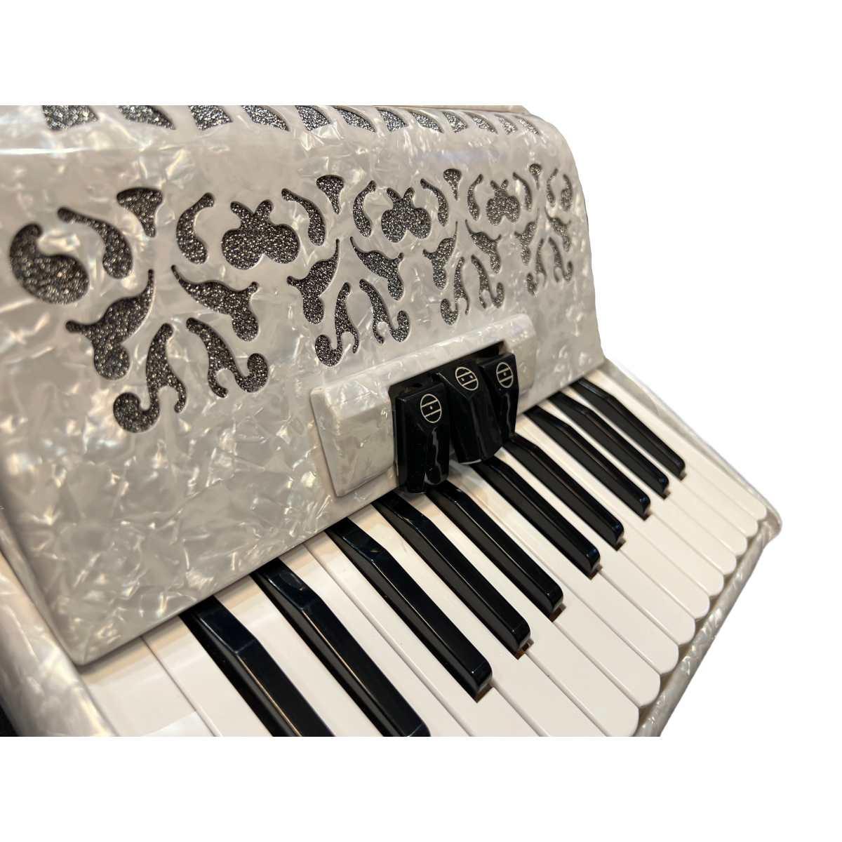 Sinfonia fisarmonica 48 bassi white