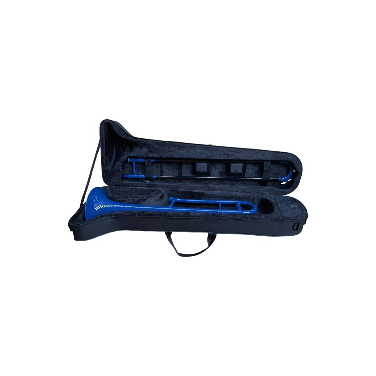 Cigalini pl-tn-bu blu trombone tenore in plastica