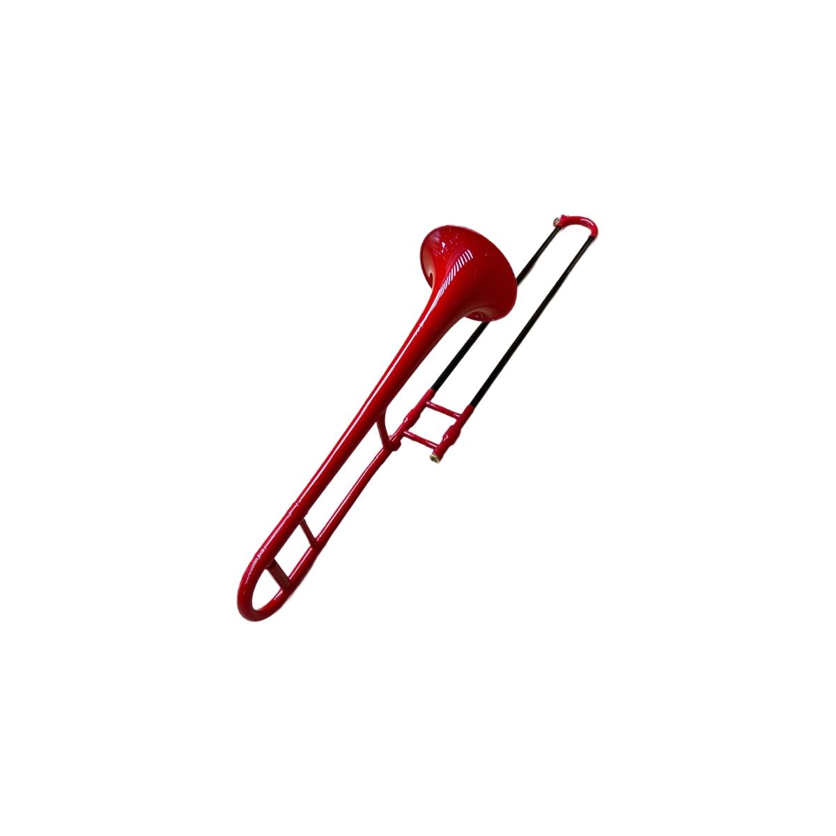 Cigalini pl-tn-rd red trombone tenore in plastica rosso