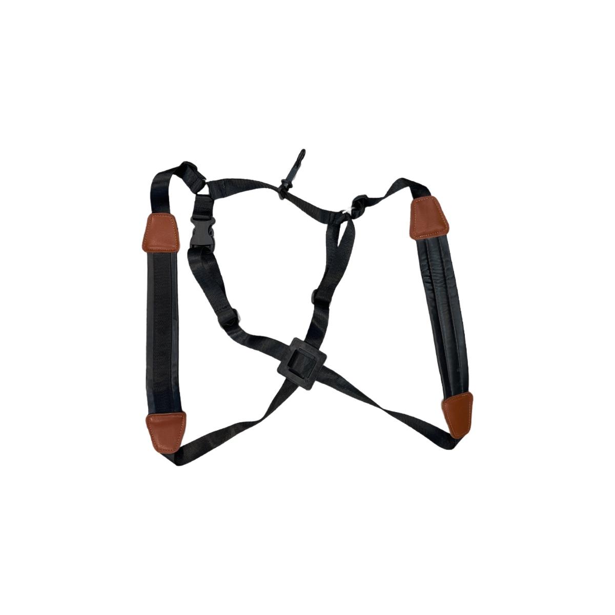 Cigalini imbragatura nera con inserti marroni sax alto, ten.barit.