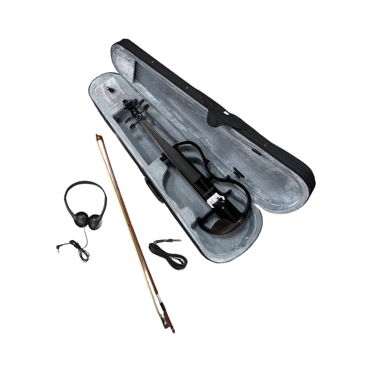 Ev44bk black violino elettrico 4/4