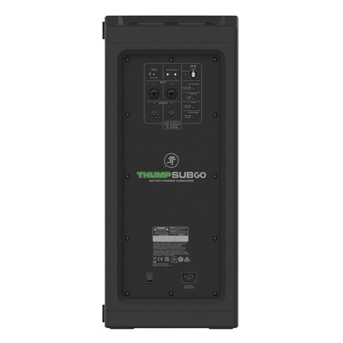 Mackie thump sub go subwoofer portatile a batteria bluetooth 400 watt