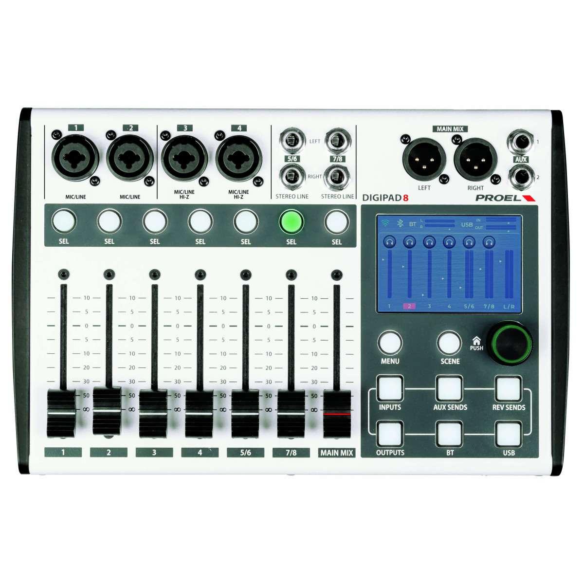 Proel digipad8 mixer digitale 8 canali