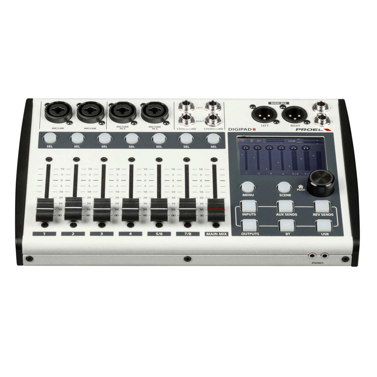 Proel digipad8 mixer digitale 8 canali